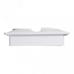 Блок: розетка + выключатель трехклавишный белый