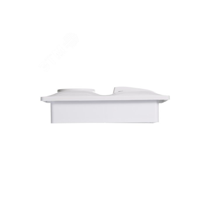 Блок: розетка + выключатель трехклавишный белый