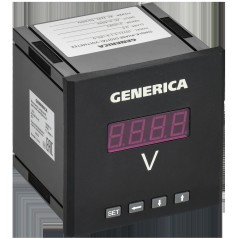 Вольтметр цифровой щитовой однофазный 96х96мм LED GENERICA