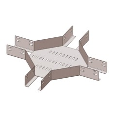 Лоток крестообразный перфорированный КМ 250х50 У3, окрашенный, S1,5