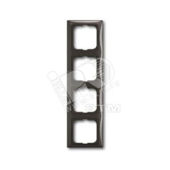 BASIC 55 Рамка 4 поста chateau-black