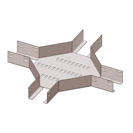 Лоток крестообразный глухой КМГ 100х65 У3, окрашенный, S1,5