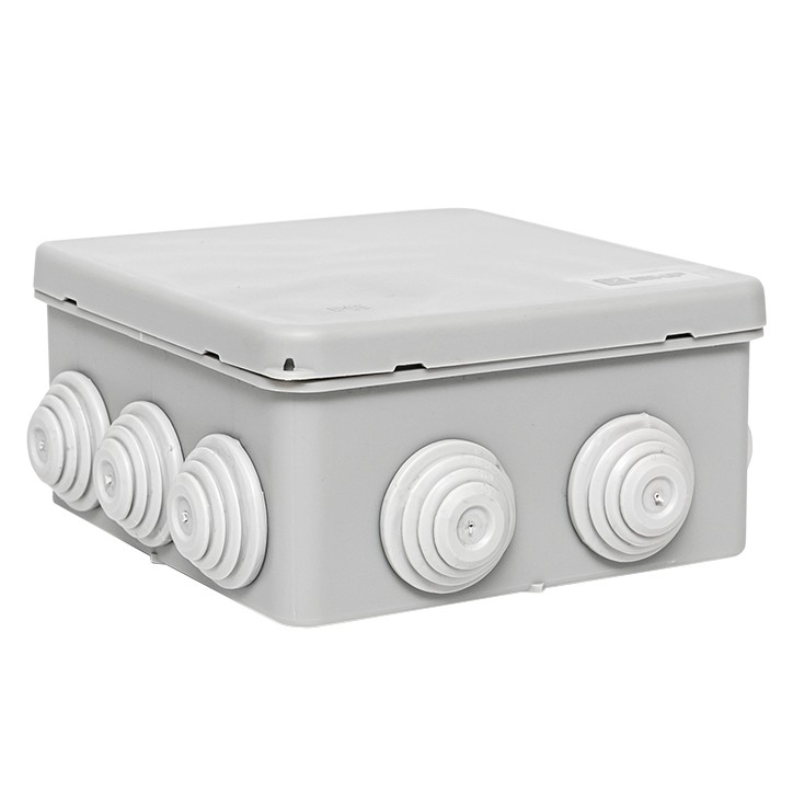 Коробка распределительная КМР-030-014 с крышкой (100х100х50) для прямого монтажа, 10 мембр. вводов с Коробка распределительная КМР-030-014 с крышкой (100х100х50) для прямого монтажа, 10 мембр. вводов с