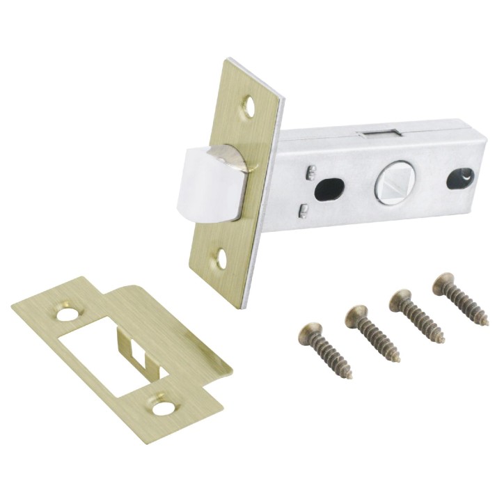 Защелка врезная универсальная без ручек для деревянных межкомнатных дверей, АЛЛЮР АРТ L45-8 AB стара Защелка врезная универсальная без ручек для деревянных межкомнатных дверей, АЛЛЮР АРТ L45-8 AB стара