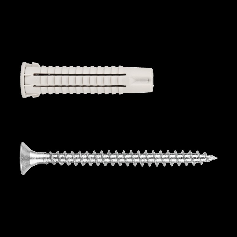 Дюбель универсальный нейлоновый PDU N 8х40 с шурупом 5х60 Zn (20 шт.)