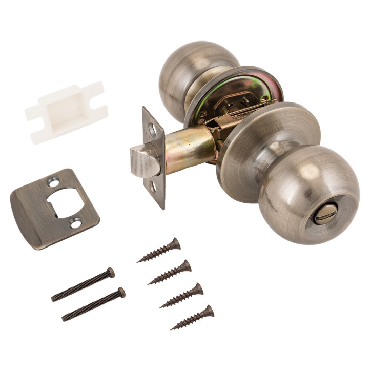 Ручка-защелка для межкомнатных дверей, АЛЛЮР 5560 BK AB старая бронза Ручка-защелка для межкомнатных дверей, АЛЛЮР 5560 BK AB старая бронза