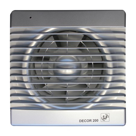 Decor 200C SILVER (230V 50HZ) RE Вентилятор,