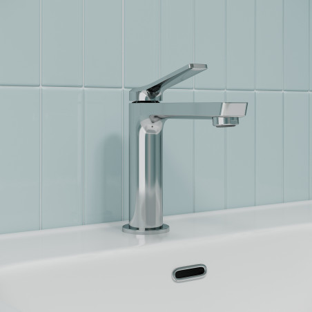 Смеситель для умывальника, глянцевый хром, Parker, IDDIS, PARSB00i01