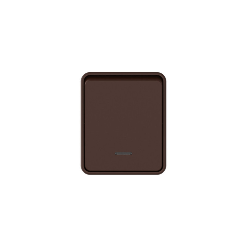 AtlasDesign PROFI IP54 О/У 1-клавишный ВЫКЛЮЧАТЕЛЬ с подсветкой 10 АХ, КОРИЧНЕВЫЙ