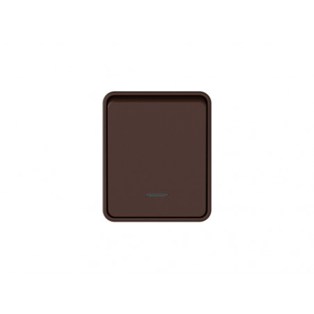AtlasDesign PROFI IP54 О/У 1-клавишный ВЫКЛЮЧАТЕЛЬ с подсветкой 10 АХ, КОРИЧНЕВЫЙ