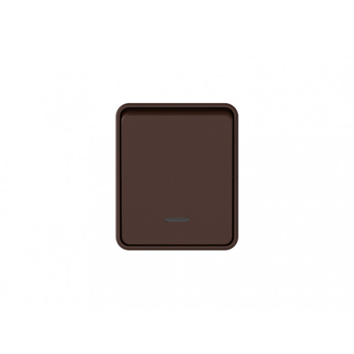 AtlasDesign PROFI IP54 О/У 1-клавишный ВЫКЛЮЧАТЕЛЬ с подсветкой 10 АХ, КОРИЧНЕВЫЙ
