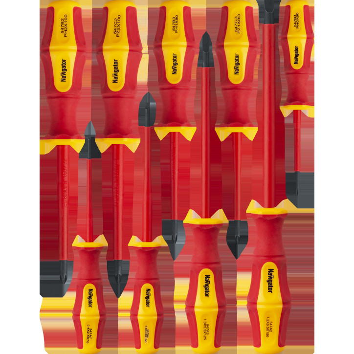 Отвёртка 95 264 NHT-Оtd03-H9 (диэлектрическая, набор 9 шт)