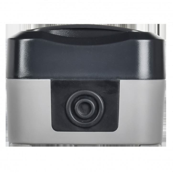 TORS Розетка 1-местная с заземлением защитными шторками и крышкой с иконкой самокат 16А IP55 TS121 графит IEK