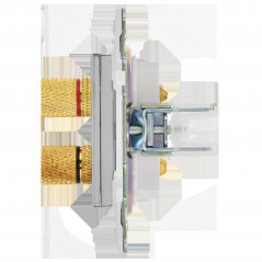 SKANDY Аудиорозетка 4-местная SK-A01N никель IEK