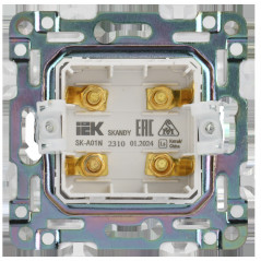 SKANDY Аудиорозетка 4-местная SK-A01N никель IEK