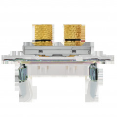 SKANDY Аудиорозетка 4-местная SK-A01N никель IEK