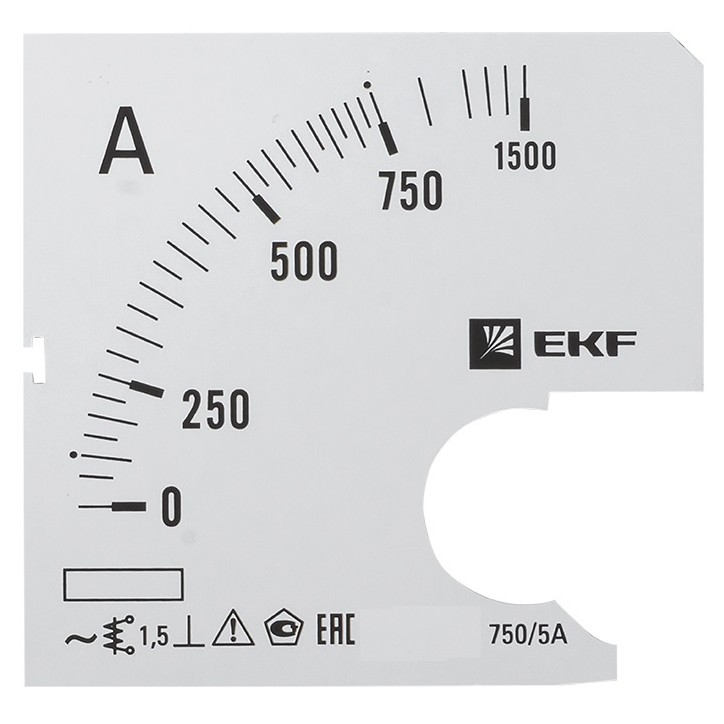 Шкала сменная для A961 750/5А-1,5 PROxima Шкала сменная для A961 750/5А-1,5 PROxima