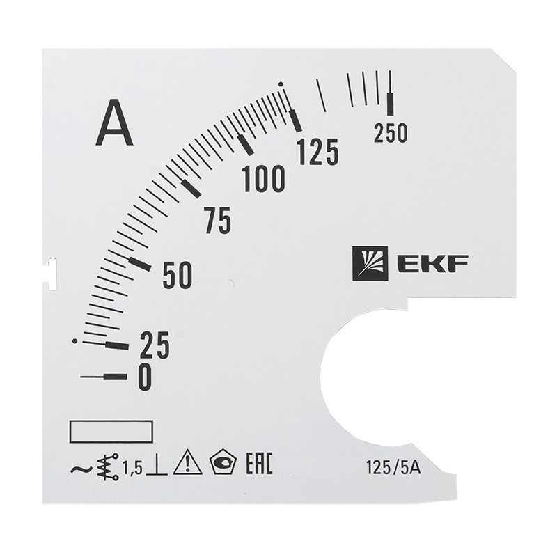 Шкала сменная для A961 125/5А-1,5 PROxima