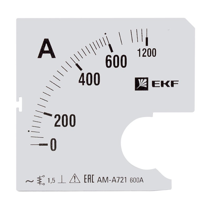 Шкала сменная для A721 600/5А-1,5 PROxima