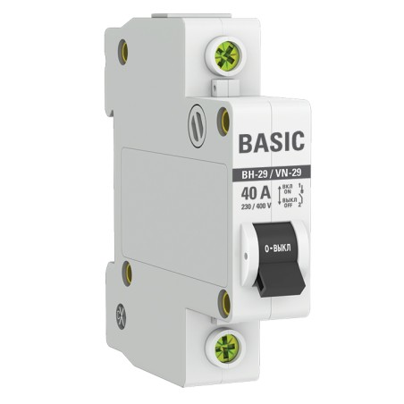 Выключатель нагрузки 1P 40А ВН-29 Basic