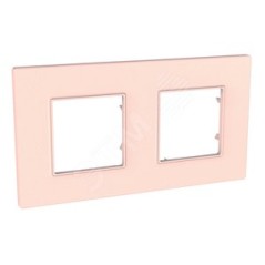 Unica-Quadro Рамка 2 поста розовый жемчуг