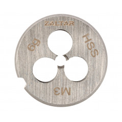 Плашка круглая резьбонарезная HSS, DIN 223 B (DIN EN 22568), M3x0.5, 20x5