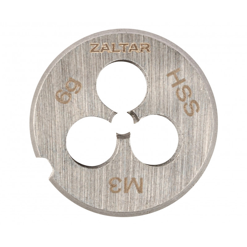 Плашка круглая резьбонарезная HSS, DIN 223 B (DIN EN 22568), M3x0.5, 20x5