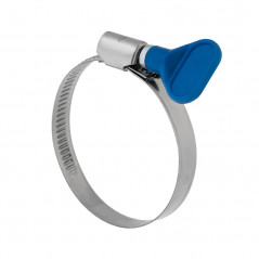 Хомут червячный 25-40/9-0,7мм, с ключом, нержавеющая сталь W2, 50 шт