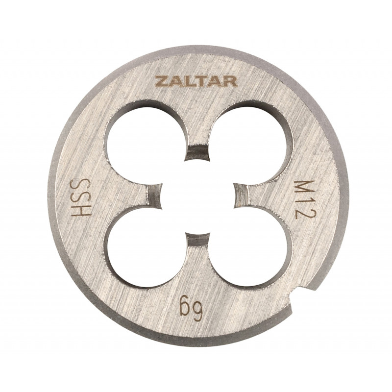 Плашка круглая резьбонарезная HSS, DIN 223 B (DIN EN 22568), M12x1.75, 38x14