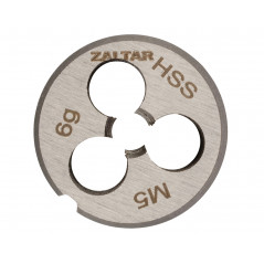 Плашка круглая резьбонарезная HSS, DIN 223 B (DIN EN 22568), M5x0.8, 20x7