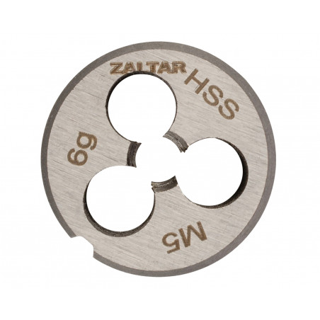 Плашка круглая резьбонарезная HSS, DIN 223 B (DIN EN 22568), M5x0.8, 20x7