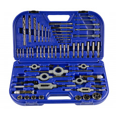 Набор резьбонарезного инструмента KH46S HSS, 58 предметов, M3-M4-M5-M6-M8-M10-M12