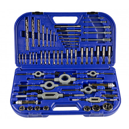 Набор резьбонарезного инструмента KH46S HSS, 58 предметов, M3-M4-M5-M6-M8-M10-M12