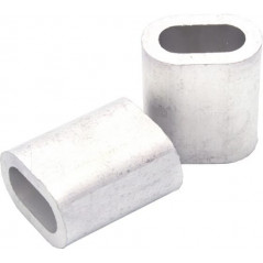 Зажим алюминиевый 3мм DIN3093 для троса