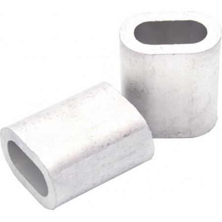 Зажим алюминиевый 3мм DIN3093 для троса