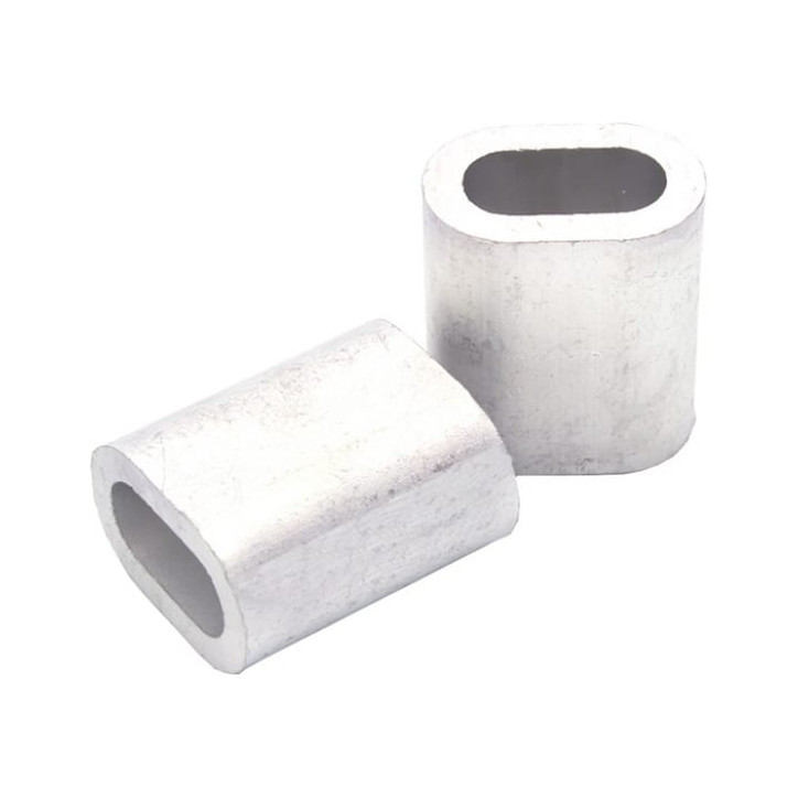 Зажим алюминиевый 3мм DIN3093 для троса