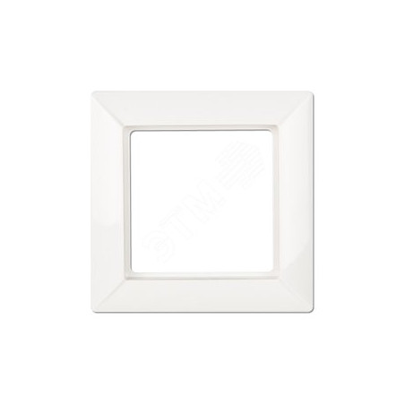 Рамка 1-местная для вертикальной и горизонтальной установки. Серия- Eco Profi. Материал- термопласт. Цвет- белый