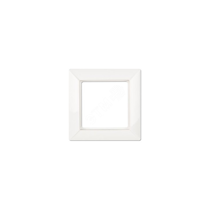 Рамка 1-местная для вертикальной и горизонтальной установки. Серия- Eco Profi. Материал- термопласт. Цвет- белый
