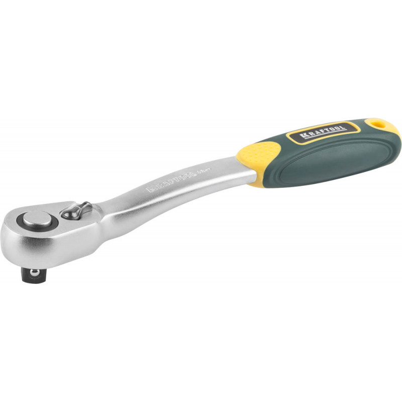 Трещотка для торцовых головок ''PRO'', Сr-V сталь, 72 зубца, изогнутая, 1/2''