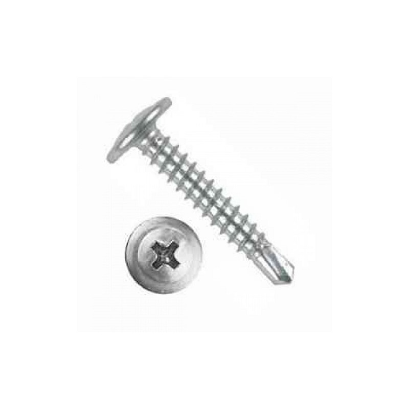 Саморез 4.2х32 по металлу пресс-шайба сверло оцинкованный