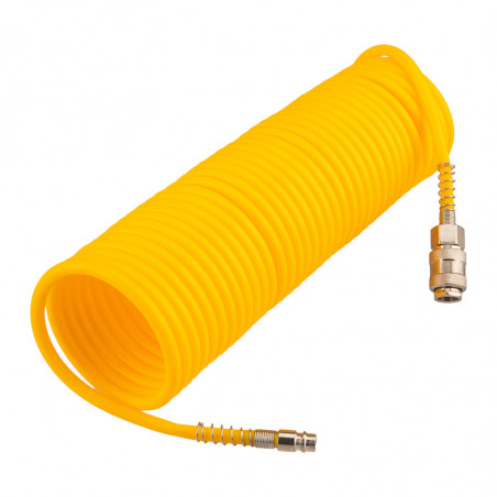 Шланг спиральный воздушный, 10м, с быстросъемным соединением