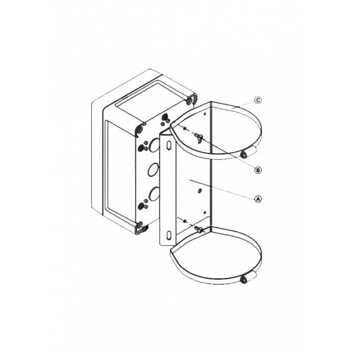 Кронштейн крепления видеокамер ТВК, термокожухов ТГБ и коробок монтажных КМ-1, КМ-2, КМ-3 на квадратные и круглые опоры ?, ? 115 Кронштейн крепления видеокамер ТВК, термокожухов ТГБ и коробок монтажных КМ-1, КМ-2, КМ-3 на квадратные и круглые опоры ?, ? 115