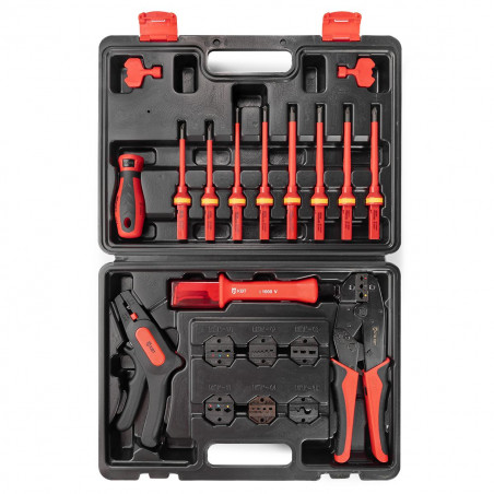 Набор СКМ-3 для опрессовки, снятия изоляци и монтажа резьбового крепежа серия ПРОФИ