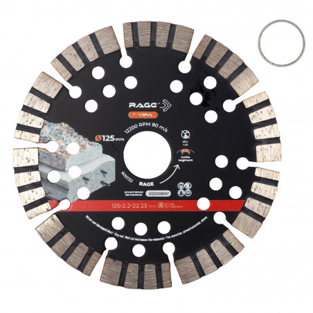 Диск алмазный турбо-сегментный MAX CUT PRO для армированного бетона 125 мм