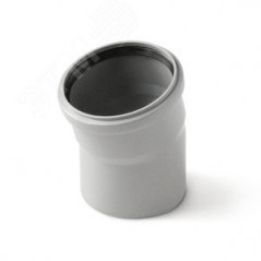 Отвод 110 30 град, для внутренней канализации, серый