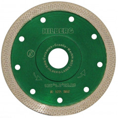 Диск алмазный отрезной 125х22,23 Hilberg Турбо ультратонкий s-тип