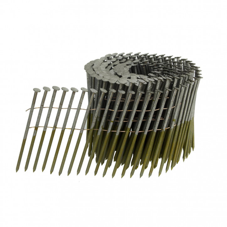 Барабанные гвозди по дереву тип CNW 31/90 BKRi (кольц. накат., 4500шт/уп)