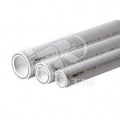 Труба полипропиленовая 20 х 3.4 SDR 6 PN 25 PPR армированная стекловолокном белая, хлыст 2м