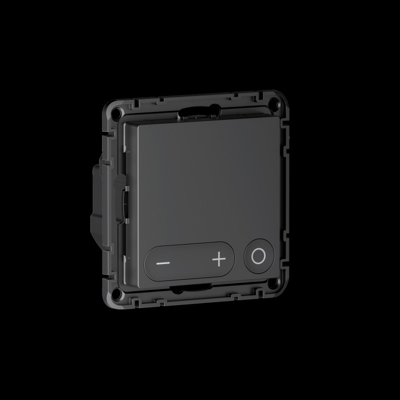 ATLASDESIGN SMART Термостат программируемый для электрического теплого пола, Zigbee, 16 А, мех., ЧЕРНЫЙ