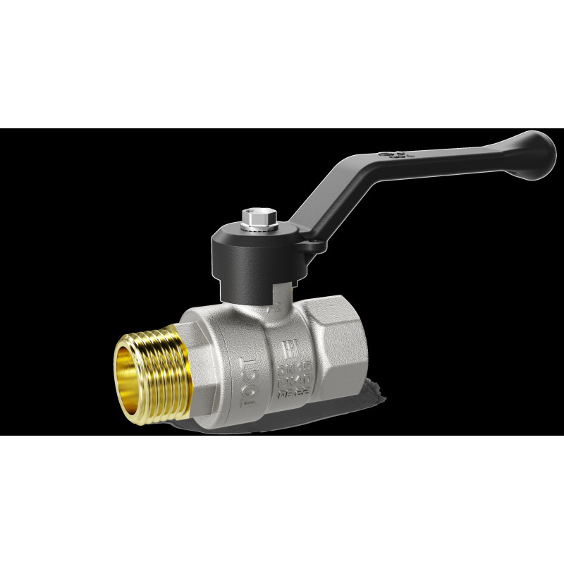 Кран шаровой латунный 47.50.В-Н.Р Ду 50 Ру 25 рычаг